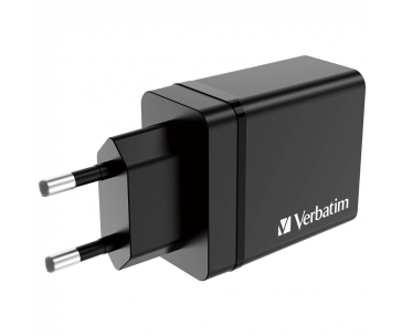 VERBATIM Univerzální adaptér CHR-30EU2, 30W, 1x USB-C, 3x USB černá