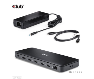 Club3D Dokovací stanice Thunderbolt 4 (Certified), 12v1