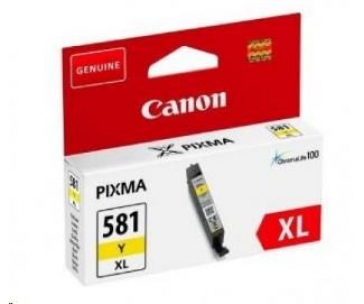 Canon CARTRIDGE CLI-581XL žlutá pro PIXMA TS915x, TS815x, TS615x, TS515x, TR8550, TR7550