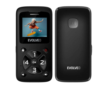 EVOLVEO Mobilní telefon pro seniory EasyPhone ID, černá