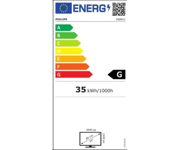 Philips MT VA LED 346B1C/00 - VA panel, 3440x1440, DP, HDMI, USB-C dock, repro, pivot, zakriven