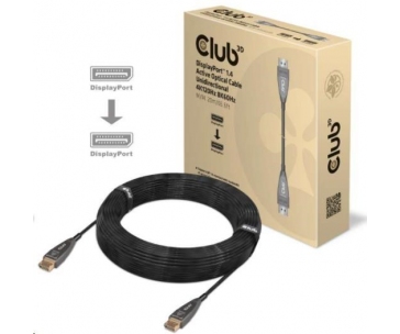 Club3D Kabel DisplayPort 1.4 Active Optical Unidirectional 4K120Hz 8K60Hz (M/M), 20m