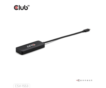 Club3D hub MST USB-C na 3xDisplayPort, Single: 8K30Hz, Triple: 4K60Hz