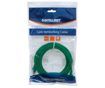 Intellinet Patch kabel Cat6 UTP 15m zelený, cca