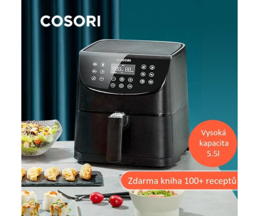 BAZAR - Cosori CP158-AF PREMIUM – horkovzdušná digitální fritéza, černá - Poškozený obal (Komplet)