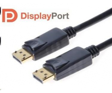 PREMIUMCORD DisplayPort 1.2 přípojný kabel M/M, zlacené konektory, 2m