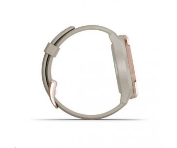 Garmin golfové hodinky Approach S42 Rose Gold/Light Sand Silicone