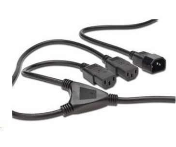 PREMIUMCORD Kabel napájecí 230V prodlužovací Y - 1xM/2xF