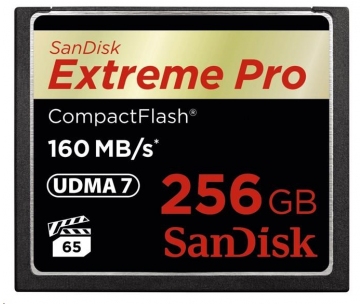 SanDisk Compact Flash 256GB Extreme Pro (160MB/s) VPG 65, UDMA 7