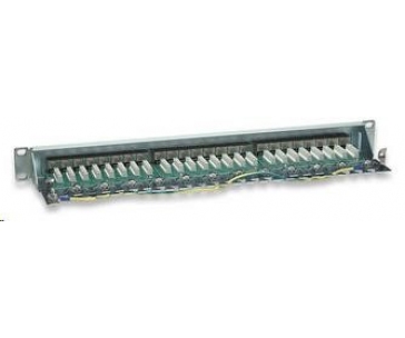 Intellinet Patch panel 24 port Cat6, stíněný STP, šedý