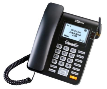 BAZAR - MaxCom MM28DHS, stolní GSM telefon, černá - rozbaleno, 100% stav produktu