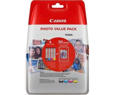 CANON CARTRIDGE CLI-571 C/M/Y/BK MULTI-PACK SEC pro MG575x, MG68x, MG775x, TS505x, TS605x, TS805x, TS905x