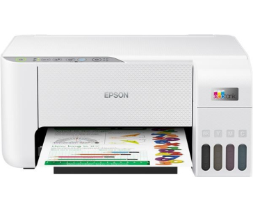 EPSON tiskárna ink EcoTank L3276, 5760x1440dpi, A4, 33ppm, USB, Wi-Fi, bílá