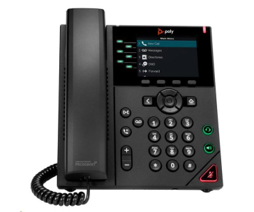 Poly VVX 350 6linkový IP telefon, PoE