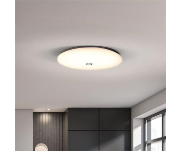 Solight LED stropní světlo PLAIN s PIR sensorem, 18W, 1260lm, 3000K, kulaté, 33cm