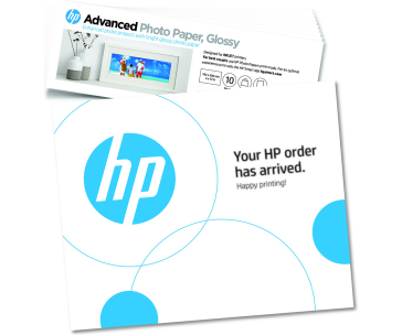 HP Advanced Photo Paper, Gloss (4x12 in; 10 x 30,5 cm) – 10 sheets