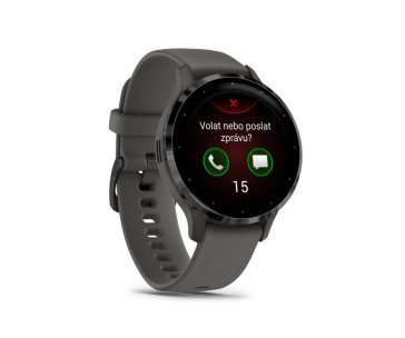 Garmin Venu® 3S, Slate/Gray, Silicone band