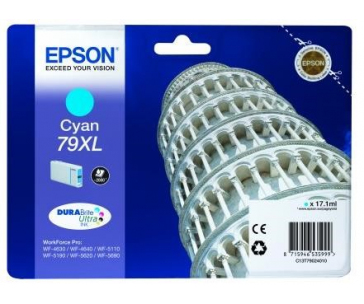 EPSON Ink bar WF-5xxx Series Ink Cartridge "Pisa" 79 XL Cyan (17,1 ml)