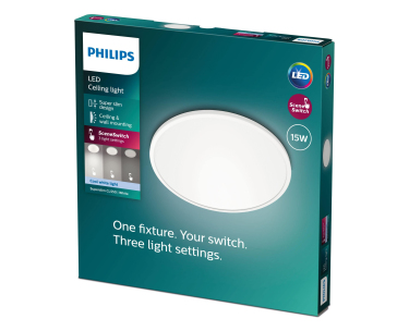 PHILIPS stropní světlo Superslim CL550 SS RD 15W 40K W WV 06 - bílá