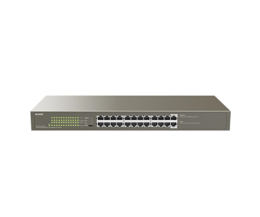 Tenda TEG1124P-24-250W - PoE AT Switch 235Watt, 24xRJ45 Switch s 24x 10/100/1000 Mbps PoE, Kov