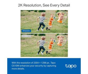 TP-Link Tapo C510W venkovní-outdoor kamera, (3MP, PTZ, 2K 1296p, WiFi, IR 30m, micro SD card)