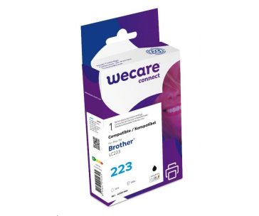 WECARE ARMOR cartridge pro Brother DCP-J4120DW, MFC-J4420DW, 4620DW, 4120DW, 4625DW (LC223BK), černá/black, 12ml, 600str