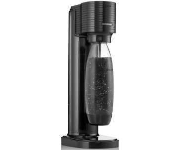 SodaStream Gaia Titan výrobník sody, mechanický, 1l láhev SodaStream Fuse, bombička s CO2, černý