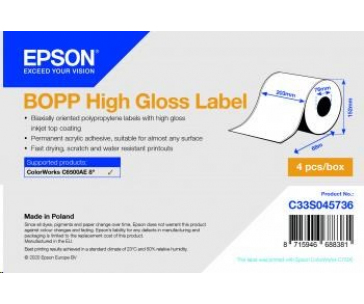 Epson label roll, synthetic