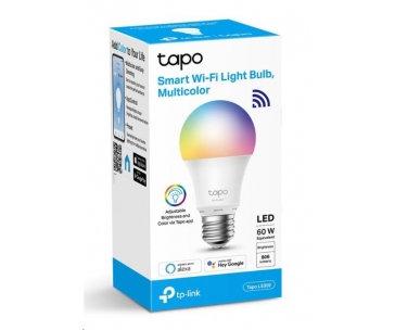 TP-Link Tapo L530E chytrá WiFi stmívatelná LED žárovka (barevná,2500K-6500K,806lm,2,4GHz,E27)