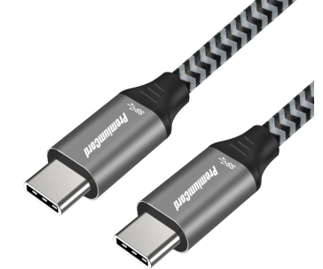 PREMIUMCORD Kabel USB 3.2 Gen 1 USB-C (M/M), bavlněný oplet, 1,5m