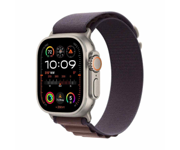 APPLE Watch Ultra 2 GPS + Cellular, 49mm Titanium Case with Indigo Alpine Loop - Large