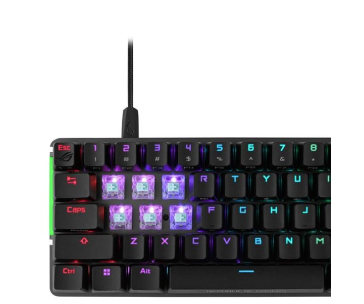 ASUS Klávesnice ROG FALCHION ACE HFX, Mechanická, Magnetický switch, USB, US, černá