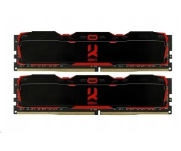 GOODRAM DIMM DDR4 32GB (Kit of 2) 3200MHz CL16 IRDM X, Černá