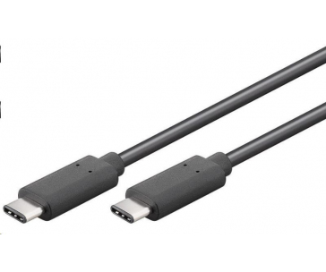 PremiumCord Kabel USB 3.1 konektor C/male - USB 3.1 C/male, černý, 0,5m