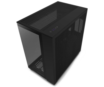 BAZAR - NZXT skříň H9 Flow dvoukomorová ATX / 4x120mm fan / až 10xfan / perforovaný top / proskl. bočnice, ROZBALENO