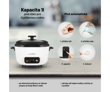 Lauben Rice Cooker Square 1000WB