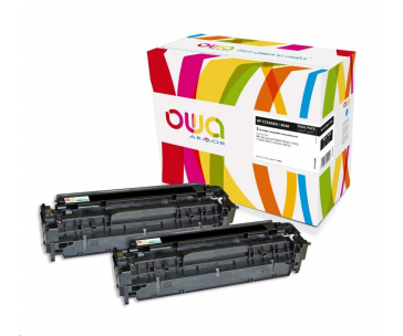 OWA Armor toner pro HP Color LJ CP2020, CP2025, CM2320, CM2720, 2x3500 stran, CC530AD, černá/black