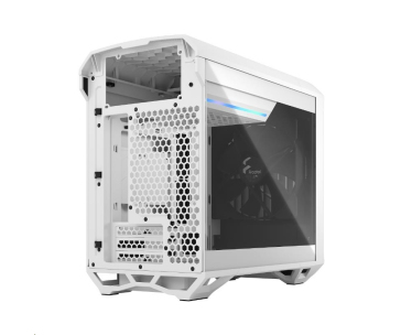 FRACTAL DESIGN skříň Torrent Nano White TG Clear Tint, USB 3.1 Type-C, 2x USB 3.0, bez zdroje, mITX