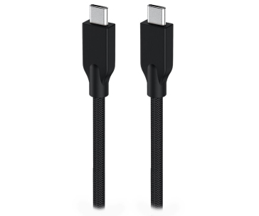 GENIUS nabíjecí kabel ACC-C2CC-3A, 150cm, USB-C na USB-C, 3A, PD60W, opletený, černý