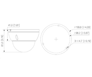 Dahua IPC-HDBW2849E-S-IL-0280B, 8Mpx, 20fps, 1/2,7" CMOS, Full-color, H.265+, f=2,8mm (110°), WDR (120dB), IR30m, LED30m