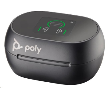 Poly Voyager Free 60+ MS Teams bluetooth headset, BT700 USB-C adaptér, dotykové nabíjecí pouzdro, černá