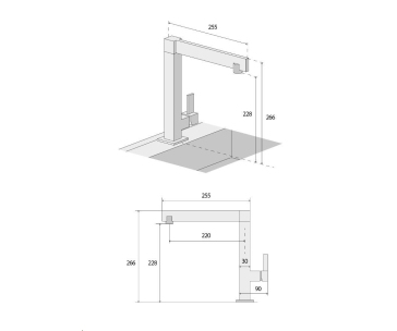 Concept BDC5327 dřezová baterie, keramická kartuše, perlátor, připojovací hadička, chrom