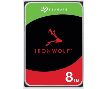 SEAGATE HDD 8TB IRONWOLF (NAS), 3.5", SATAIII, 5400 RPM, Cache 256MB, CMR