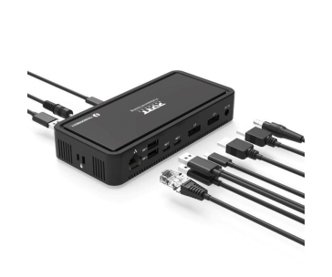 PORT dokovací stanice 9v1 THUNDERBOLT 2x 4K, 2x DP, RJ45, 3x USB-A, 2x USB-C, USB-C 65W, 3,5