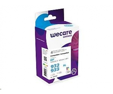 WECARE ARMOR cartridge pro HP Officejet 6100, 6600 (K10306W4), černá/black+1C+1M+1Y/HC, 3x12ml, 1x30