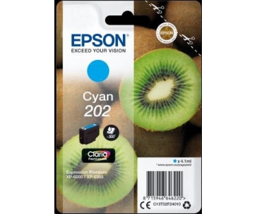 EPSON ink bar Singlepack "Kiwi" Cyan 202 Claria Premium Ink 4,1 ml