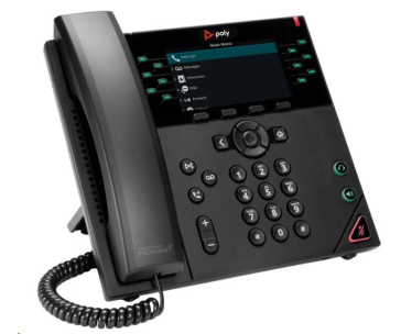 Poly VVX 450 12linkový IP telefon s podporou technologie PoE