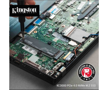 Kingston SSD 2TB (2048GB) KC3000 M.2 2280 NVMe™ PCIe Gen 4 (R 7000MB/s; W 7000MB/s)