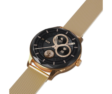 Garett Smartwatch Viva gold steel