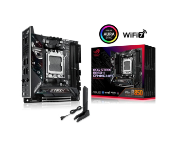 ASUS MB Sc AM5 ROG STRIX B850-I GAMING WIFI, AMD B850, 2xDDR5, 1xThunderbolt, 1xHDMI, WiFi, Mini-ITX